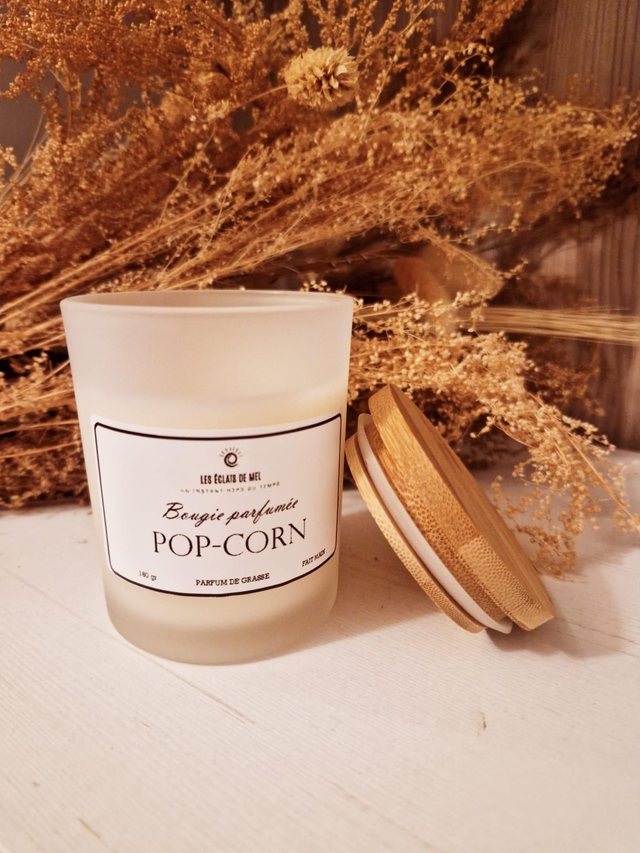 Bougie parfumée "Pop-corn"