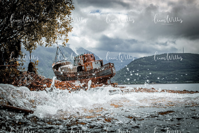 Scotland Boat Splash Print