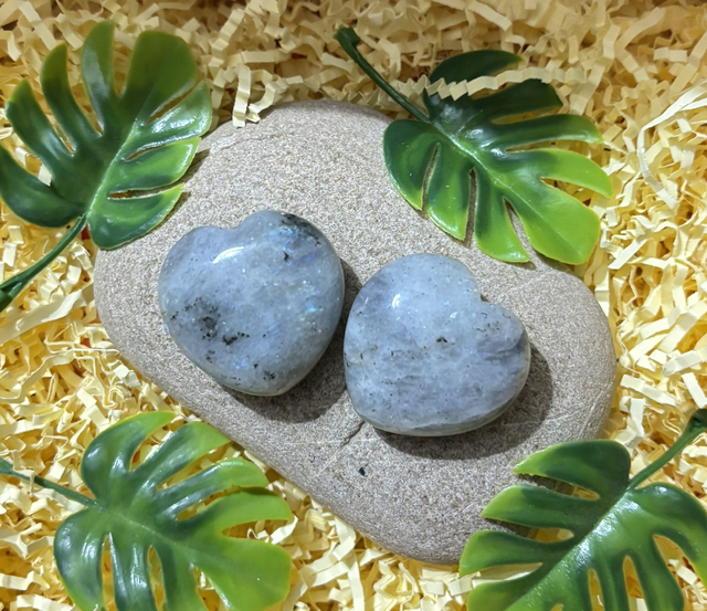 COEUR EN LABRADORITE 