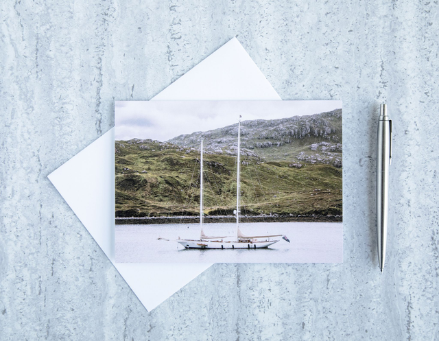 Anchored in Tarbert Blank Card