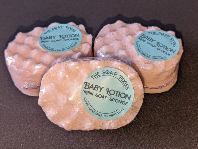 Baby Lotion Mini Soap Sponge (85g)