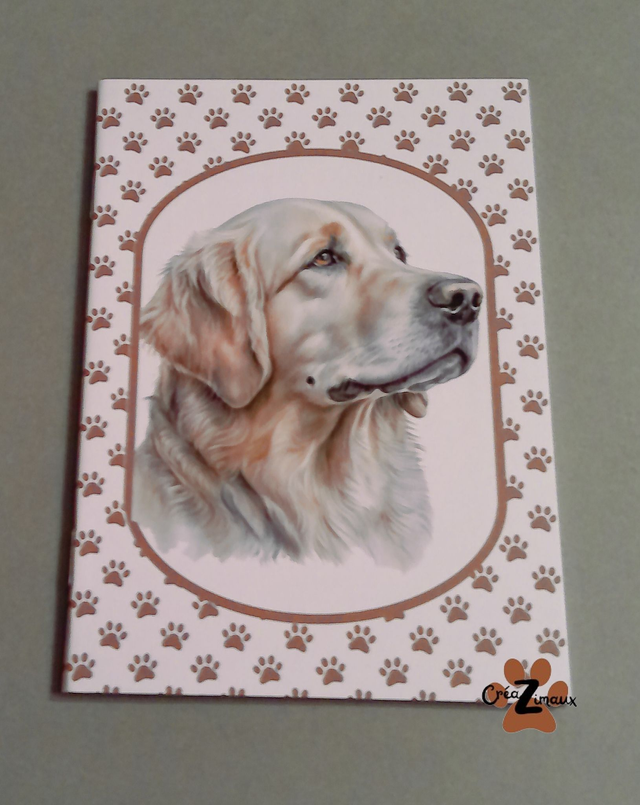 Carnet de note Golden retriever