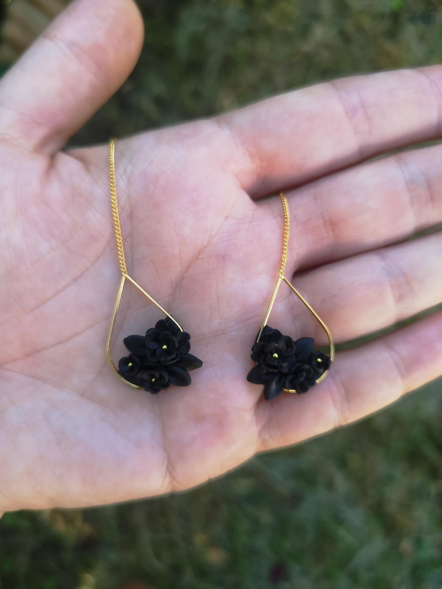 Collection Florale Songe nocturne - Boucles d'oreilles Olivia