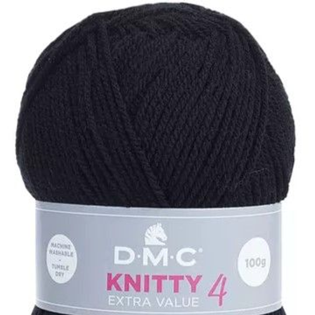 Knitty 4 100gr Noir 965 x5