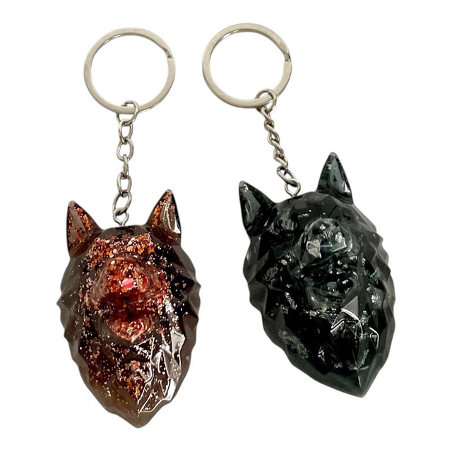 Porte-clés Tête de loup