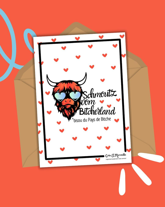 Carte postale Schmoutz Bitcherland 😁