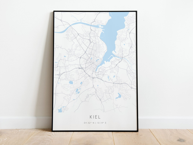 Kiel Stadtkarte | Druck | Poster