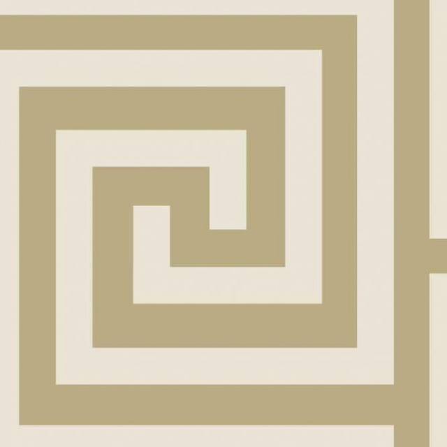 Greek Key Champagne/ Gold
