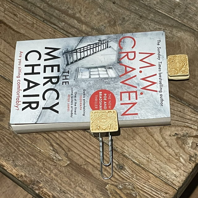 Custard cream bookmark 