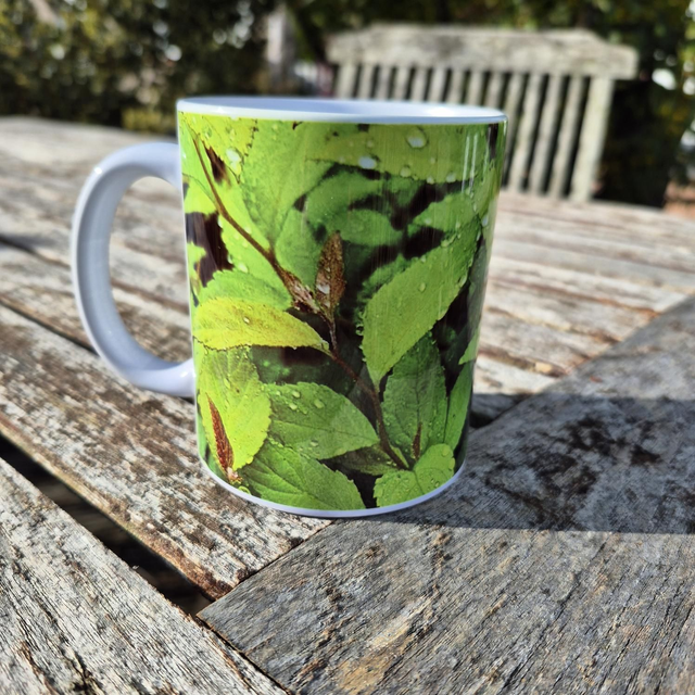 Golden Spirea leaf Mug