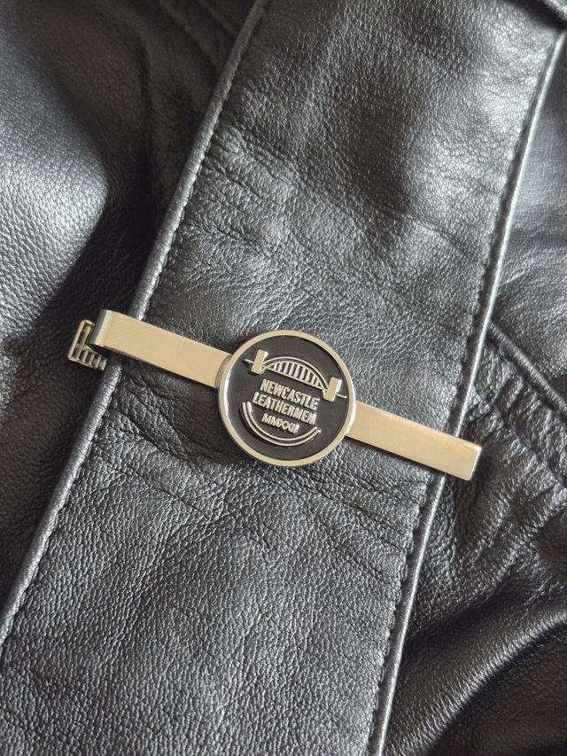 Silver Enamel Tieclip 