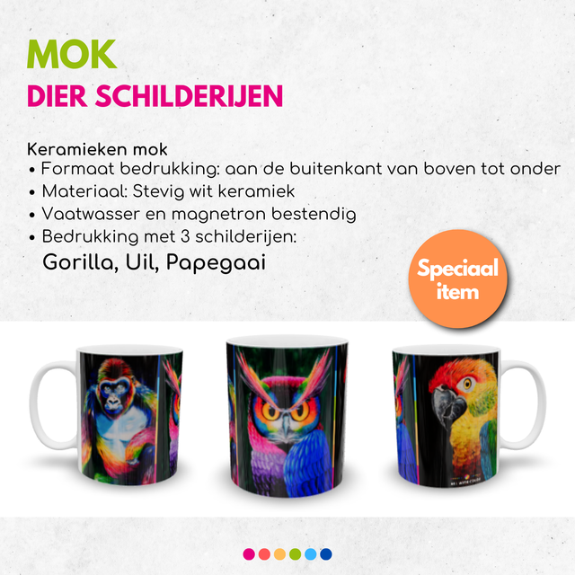 Mok | Dier schilderijen