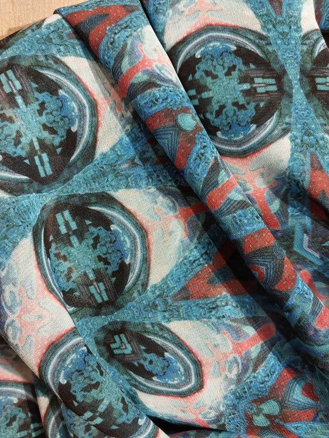 Valencia Bleu. Foulard 