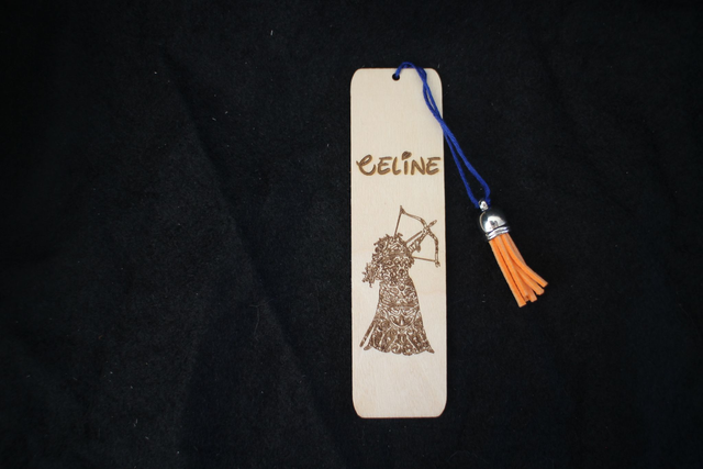 Marque-pages mandala Mérida, inspiré de Disney 