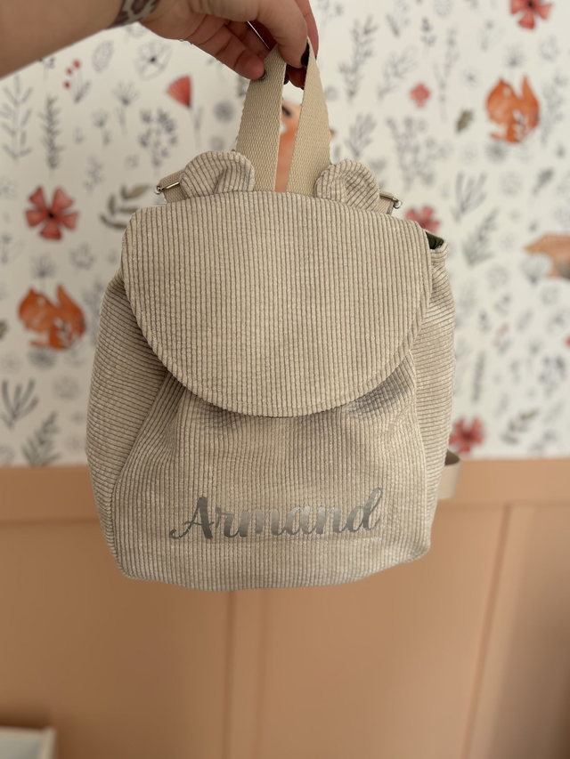 Sac à dos enfant - oreilles ourson - personnalisable