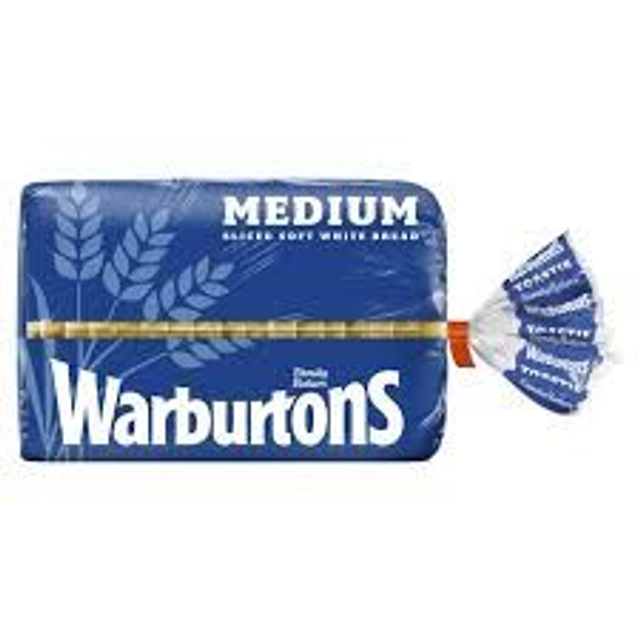 Warburtons Medium Sliced Bread