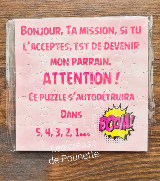 Puzzle demande parrain fille et garçon