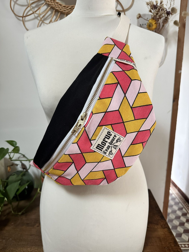 sac banane pink &amp; yellow