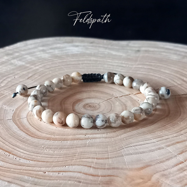 Bracelet ajustable en Feldspath
