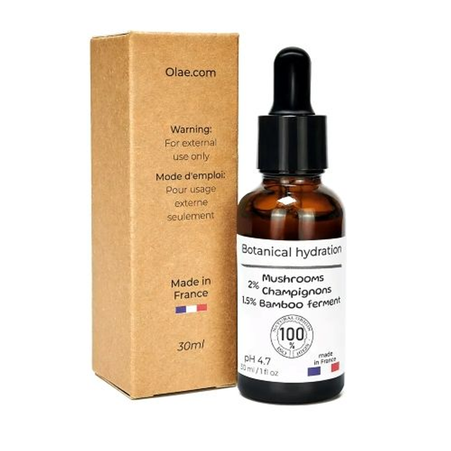 Sérum hydratation botanique, champignons et bambou 100% naturel & vegan.