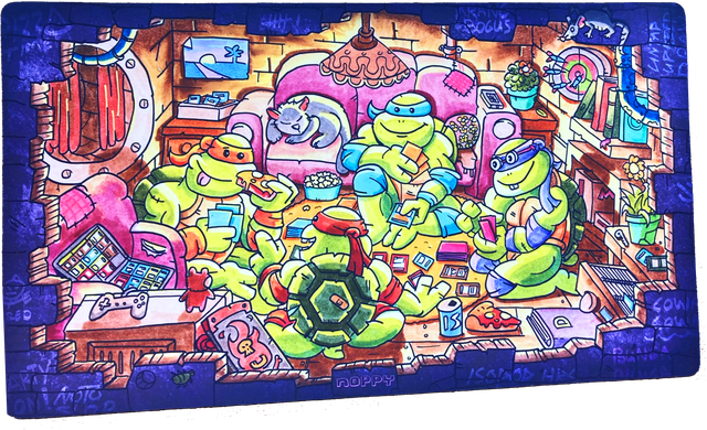 Turtle Game Night Playmat