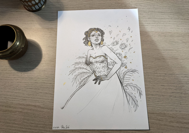 Inquiète, Format A4, 21 x 29,7 cm