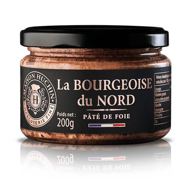 La Bourgeoise du Nord pâté de foie de porc 200g Maison Huchin