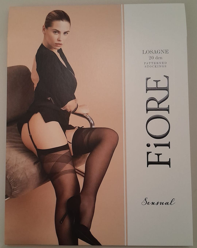 Bas noir fantaisie "Losagne"