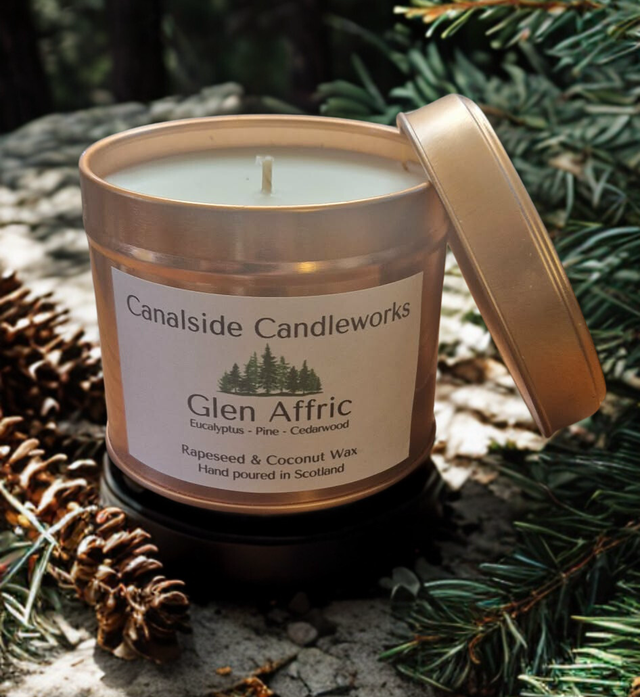 Glen Affric Tin Candle