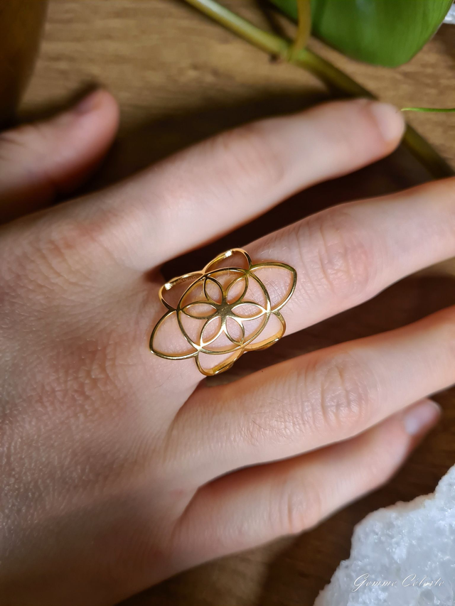 Bague &quot;Fleur Céleste&quot;
