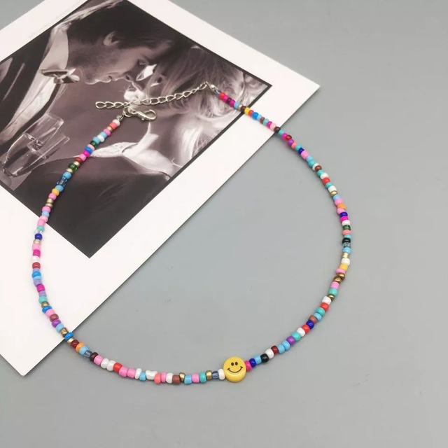 Smiley kralenketting | ketting kinderen | kleurrijk