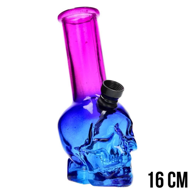 MINI BANG EN VERRE SKULL 16CM