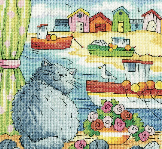 Heritage Crafts ~ Counted Cross Stitch Kit ~ Karen Carter ~ Beach