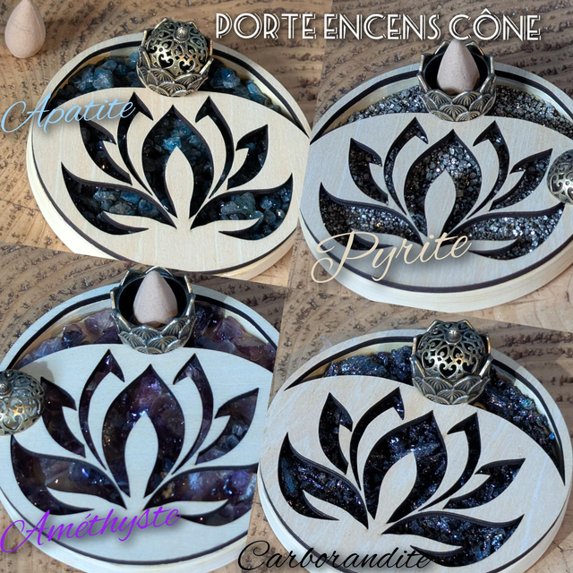 Porte encens cônes différents modèles 