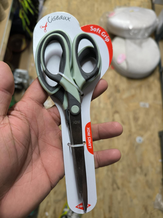 CISEAUX SOFT GRIP INOX X2