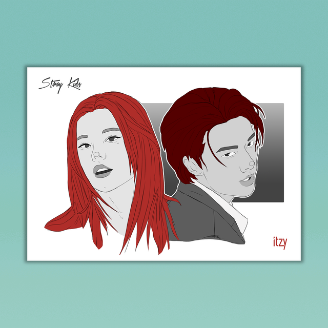 Stray Kids Itzy Yeji Hyunjin Print