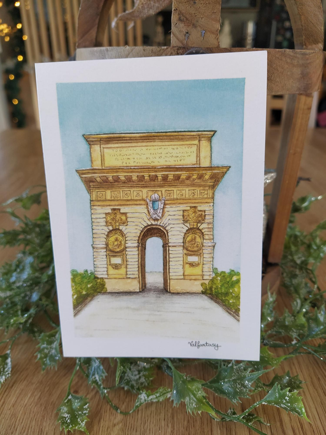 Carte "Montpellier Arc de Triomphe", 10 x 15 cm