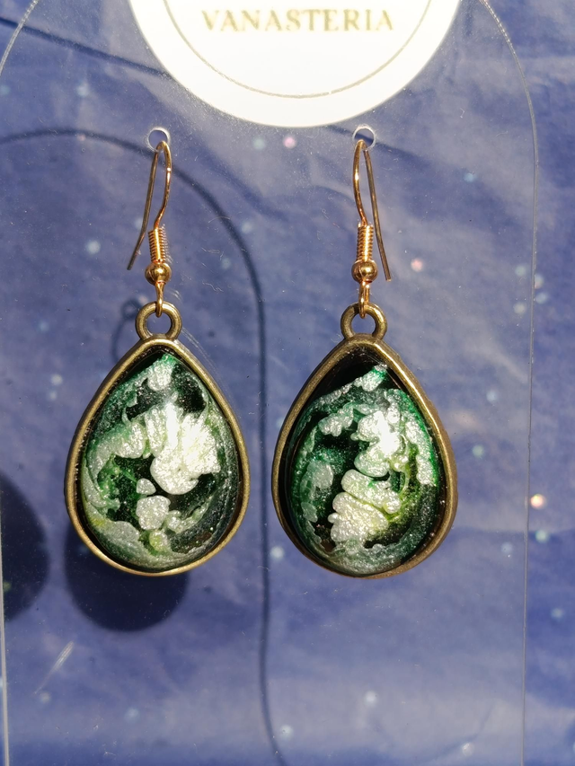 Boucles d’oreilles « Verdure Étoilée »