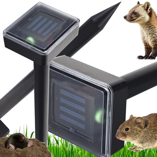 Répulsif solaire contre les taupes