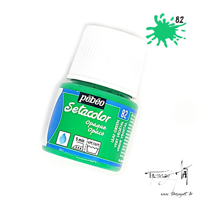 PEBEO - PEINTURE TEXTILE SETACOLOR OPAQUE VERT VEGETAL 45mL - PB009082