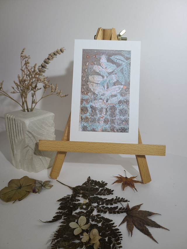 Carte végétale gaufrée