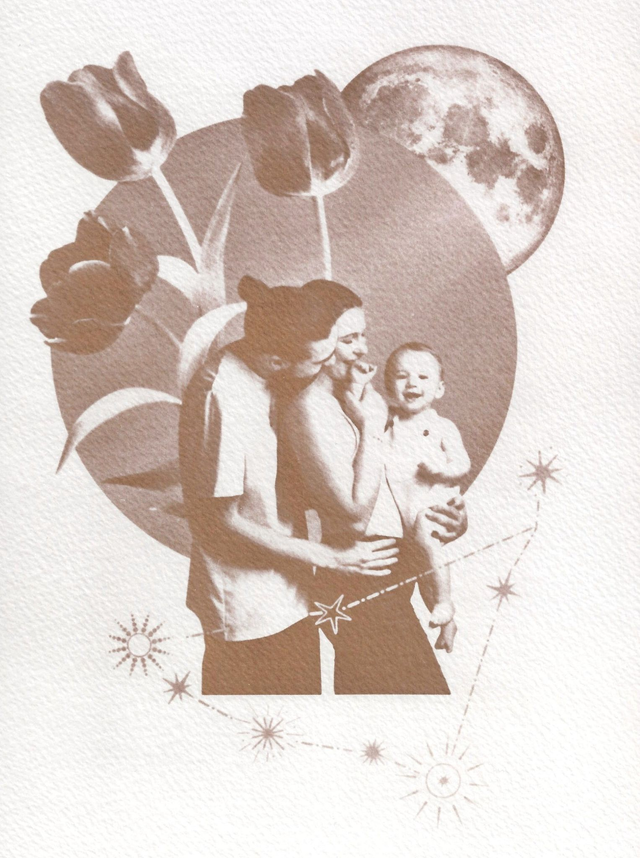 Cyanotype personnalisé - Coloris au choix