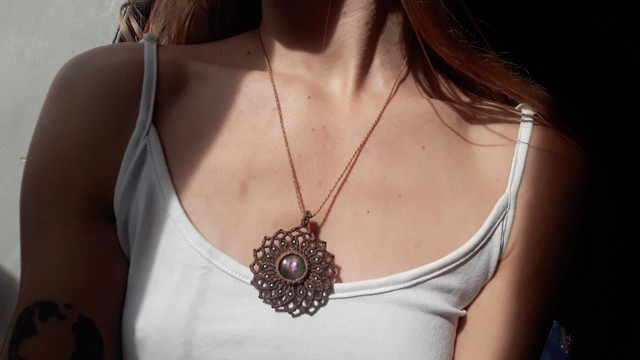 Collier mandala • labradorite