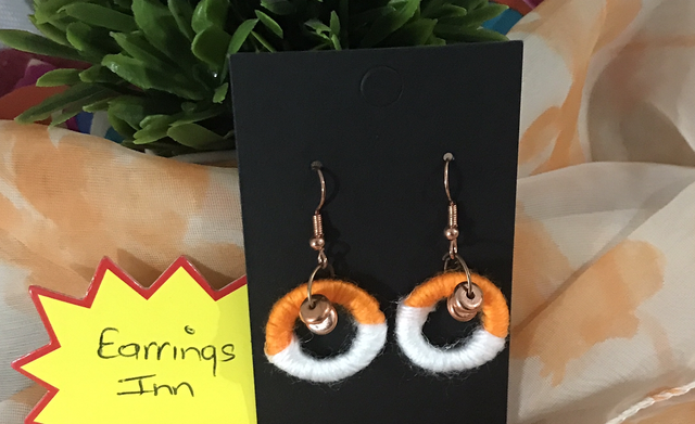 Mixed Coloured Knitted Dangling Earrings - MCDE06