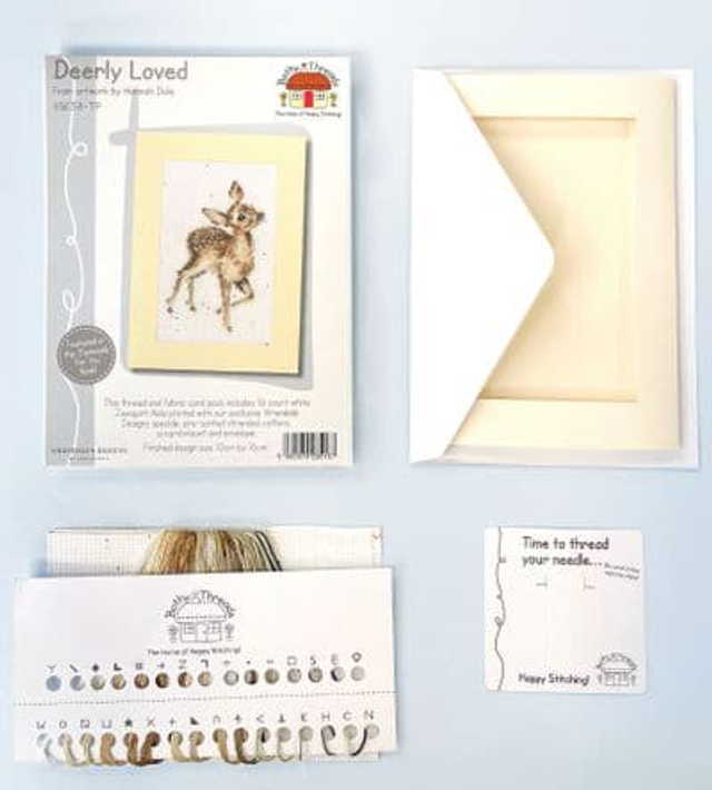 Bothy Threads Especially For You Deerly Loved - Thread & Fabric Pack