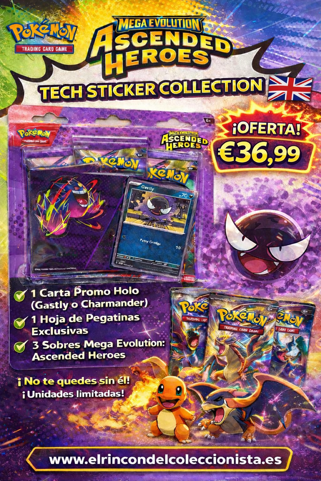 Pokémon TCG – Tech Sticker Collection: Mega Evolution Ascended Heroes