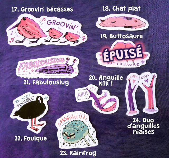 Stickers de bestioles 2