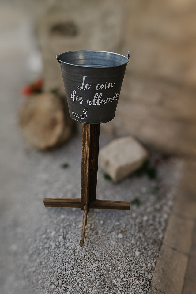 Seau à mégot sur pied 