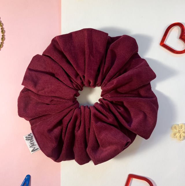 Burgundy Jumbo Scrunchie 