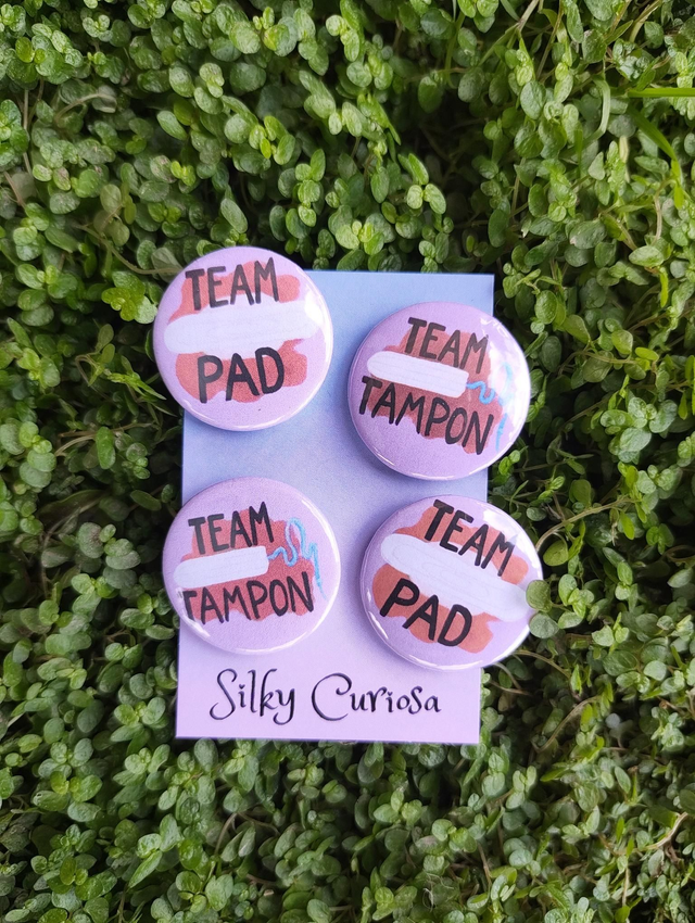 team menstruation - buttons